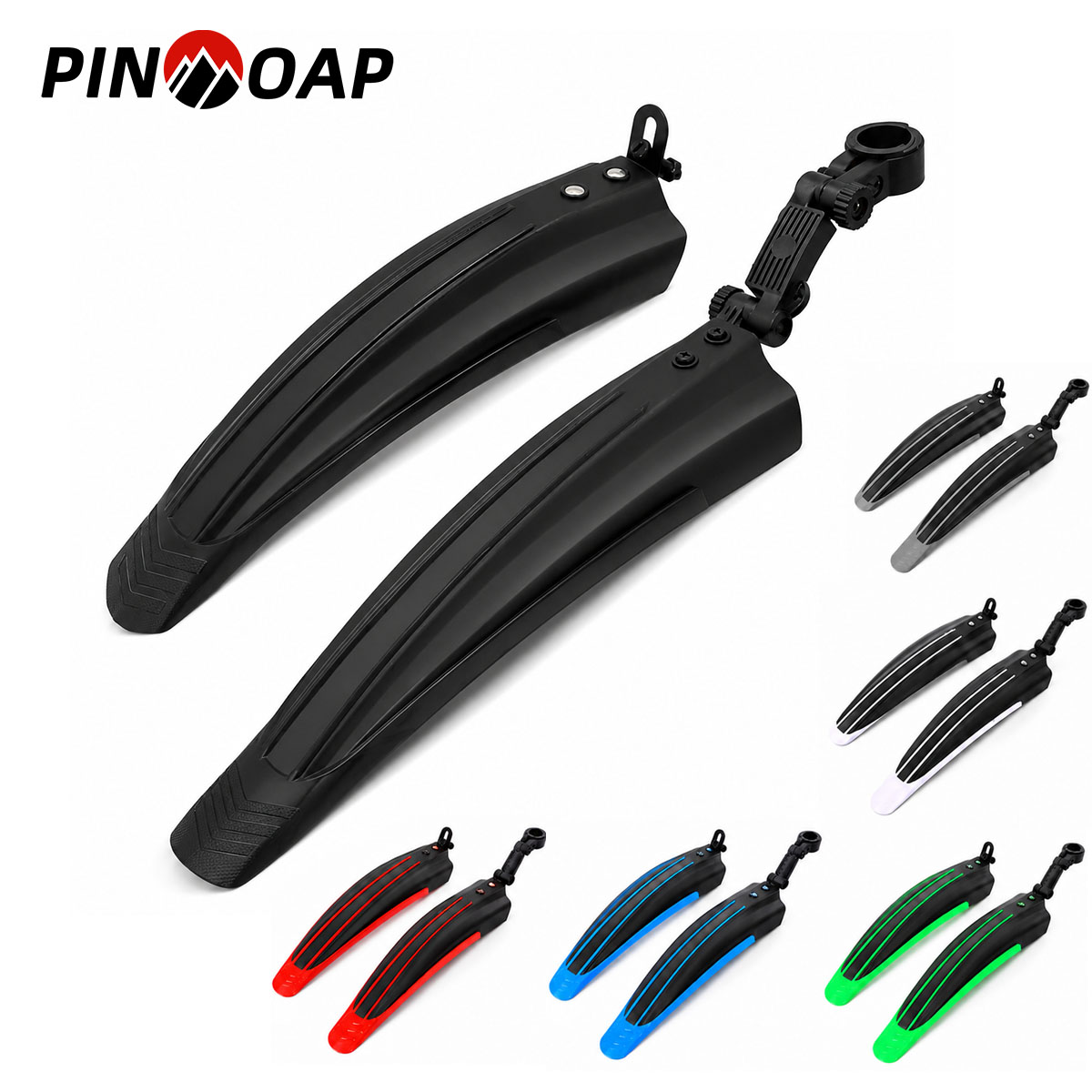 Cycling Commute In Rain - PINMOAP 2 個自転車マッドガードセットバイクフェンダーフロントリアホイールスプラッシュガードフィットロードマウンテンコミューターサイクリング雨よけ