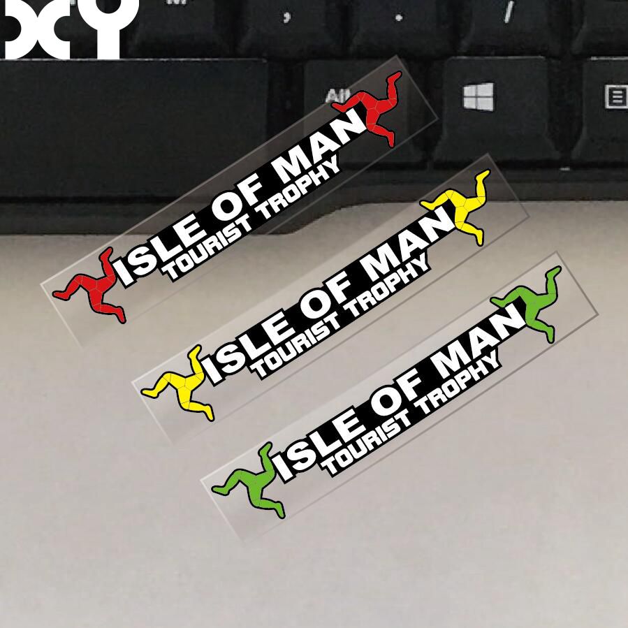Cycling Quote - TT ISLE OF MAN 車モーターステッカーデカール反射防水オートバイヘルメットバイク用