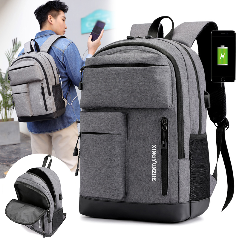 Cycling Commuter Backpack Laptop - 男性女性 USB 充電バックパックハイキングキャンプサイクリングリュックサックレジャービジネス通勤旅行ショルダーバッグラップトップスクールバッグ