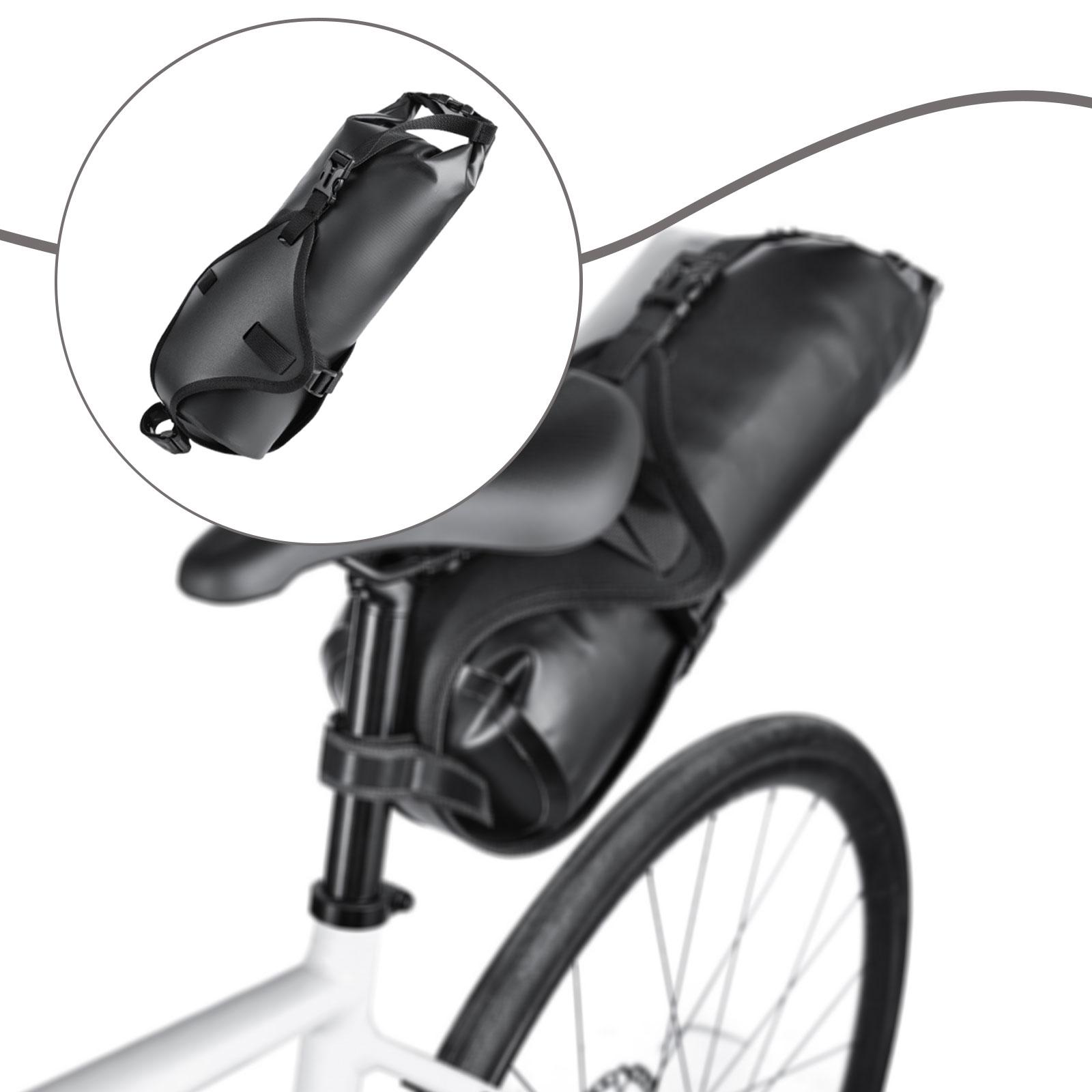 Saddle Bag Under Seat - PVC 自転車サドルバッグマウントラック シート下に簡単に取り付けられる荷物キャリア バッグ付き ロード MTB