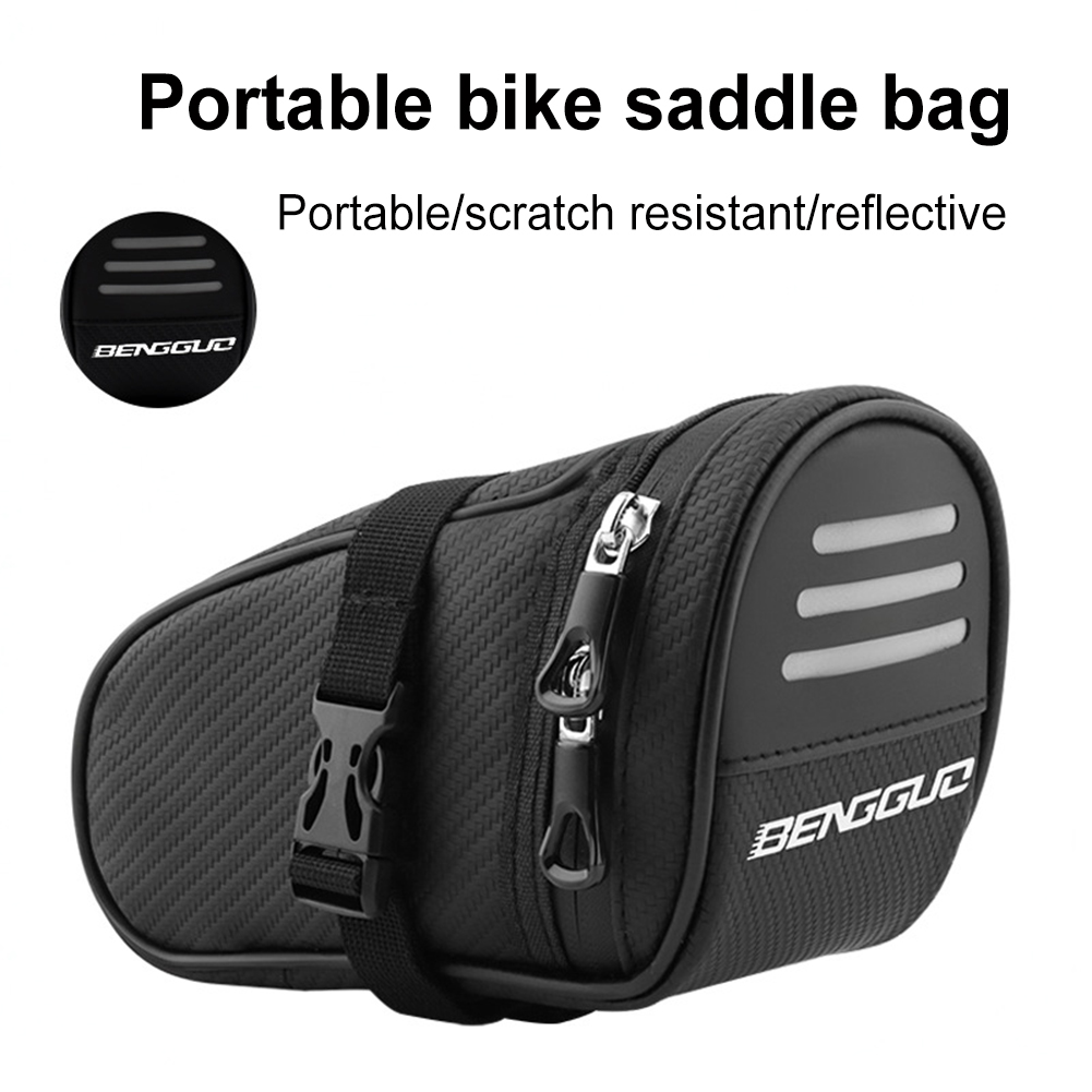 Saddle Bag Under Seat - 1L 自転車サドルバッグ防水超軽量自転車テールバッグ大容量自転車シート下パック MTB ロードバイクアクセサリー