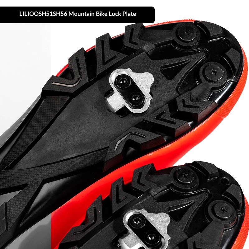 Cycling Commuter Shoes - マウンテンバイククリート SH51 SH56 用ステンレス鋼クリップレスクリート軽量耐摩耗性ロックプレート MTB サイクリングシューズ用