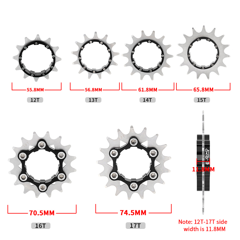 シングルスピードフライホイールキット 12-17T CNC  - Cycling Commute Speed のレビューと価格