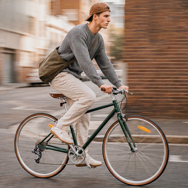 自転車 フラットハンドル ロードバイク レジャー 通勤 サイ - Cycling Commute Speed のレビューと価格