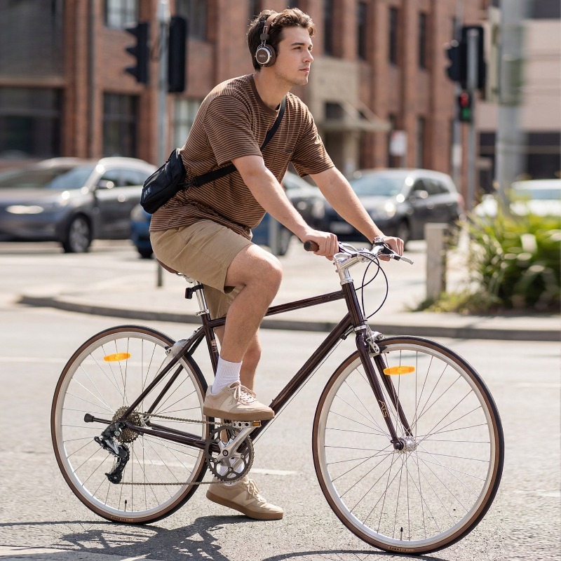 自転車 フラットハンドル ロードバイク レジャー 通勤 サイ - Cycling Commute Speed のレビューと価格
