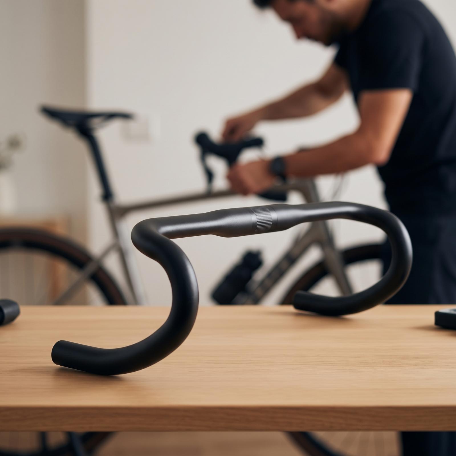 スリムでロープロファイルなロードバイク用ハンドルバー アルミ - Cycling Commute Speed のレビューと価格