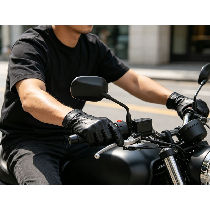 デイリーシティスクーター通勤用メンズショートシープスキンレザ - Winter Cycling Commute Gear のレビューと価格