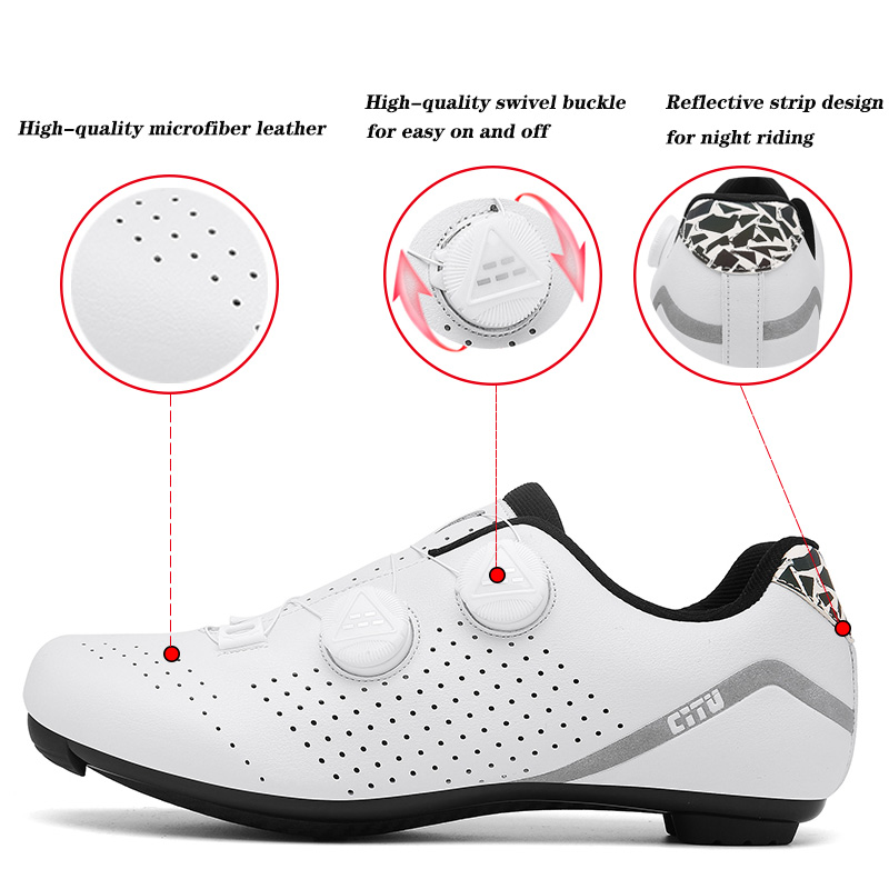 スピードサイクリングスニーカーロードバイクシューズ男性女性ス - Cycling Commuter Shoes のレビューと価格
