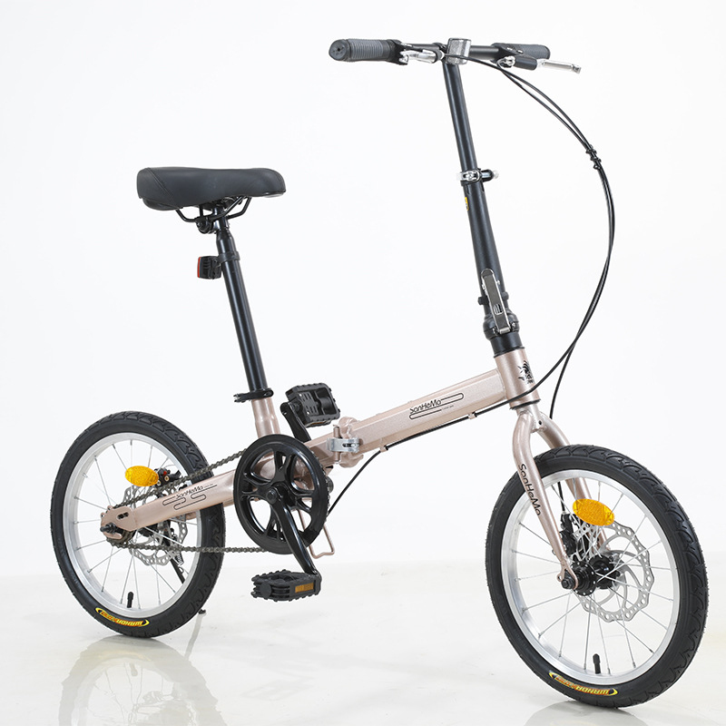Sanhema 16 インチ折りたたみ自転車シングルスピード - Cycling Commute Speed のレビューと価格
