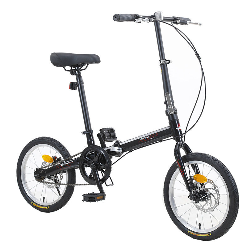 Sanhema 16 インチ折りたたみ自転車シングルスピード - Cycling Commute Speed のレビューと価格