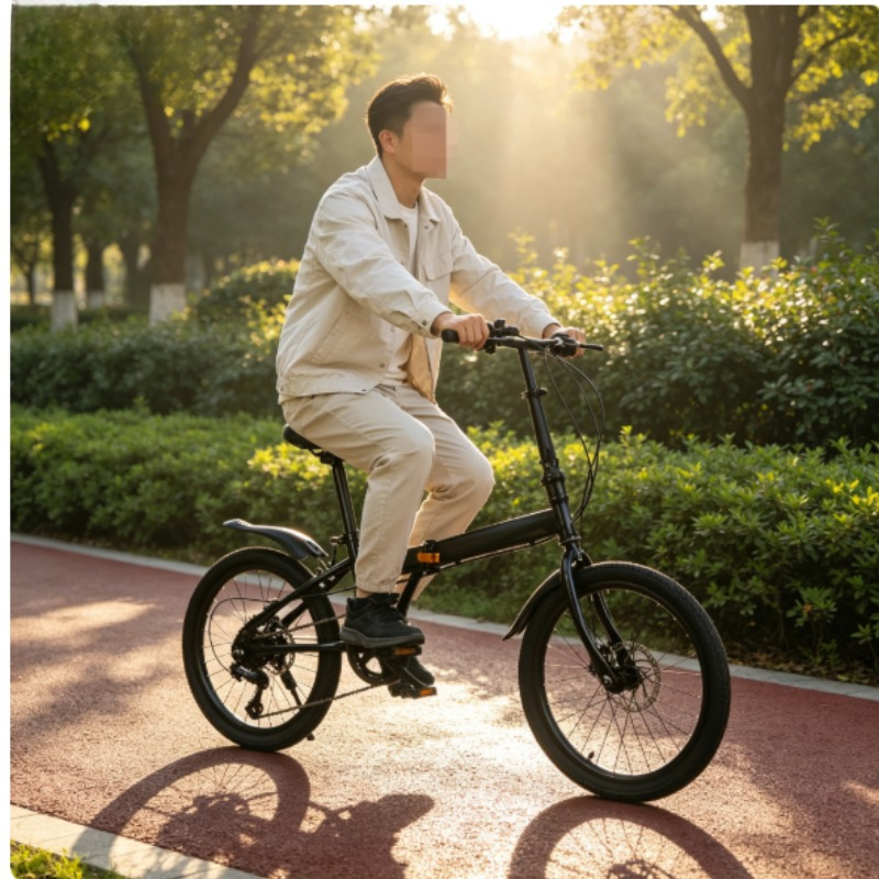 折りたたみ自転車 20 インチ男性女性大人都市通勤可変速自転 - Cycling Commute Speed のレビューと価格