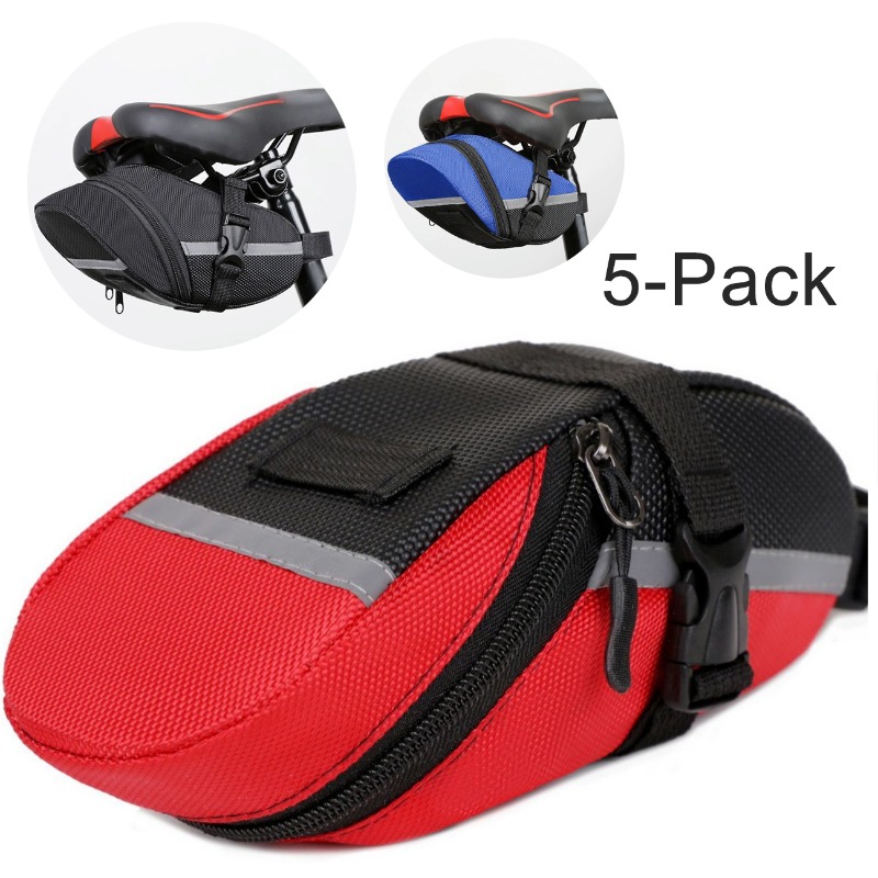 5個パック 自転車シートバッグ 自転車サドルバッグ シート下 - Saddle Bag Under Seat のレビューと価格