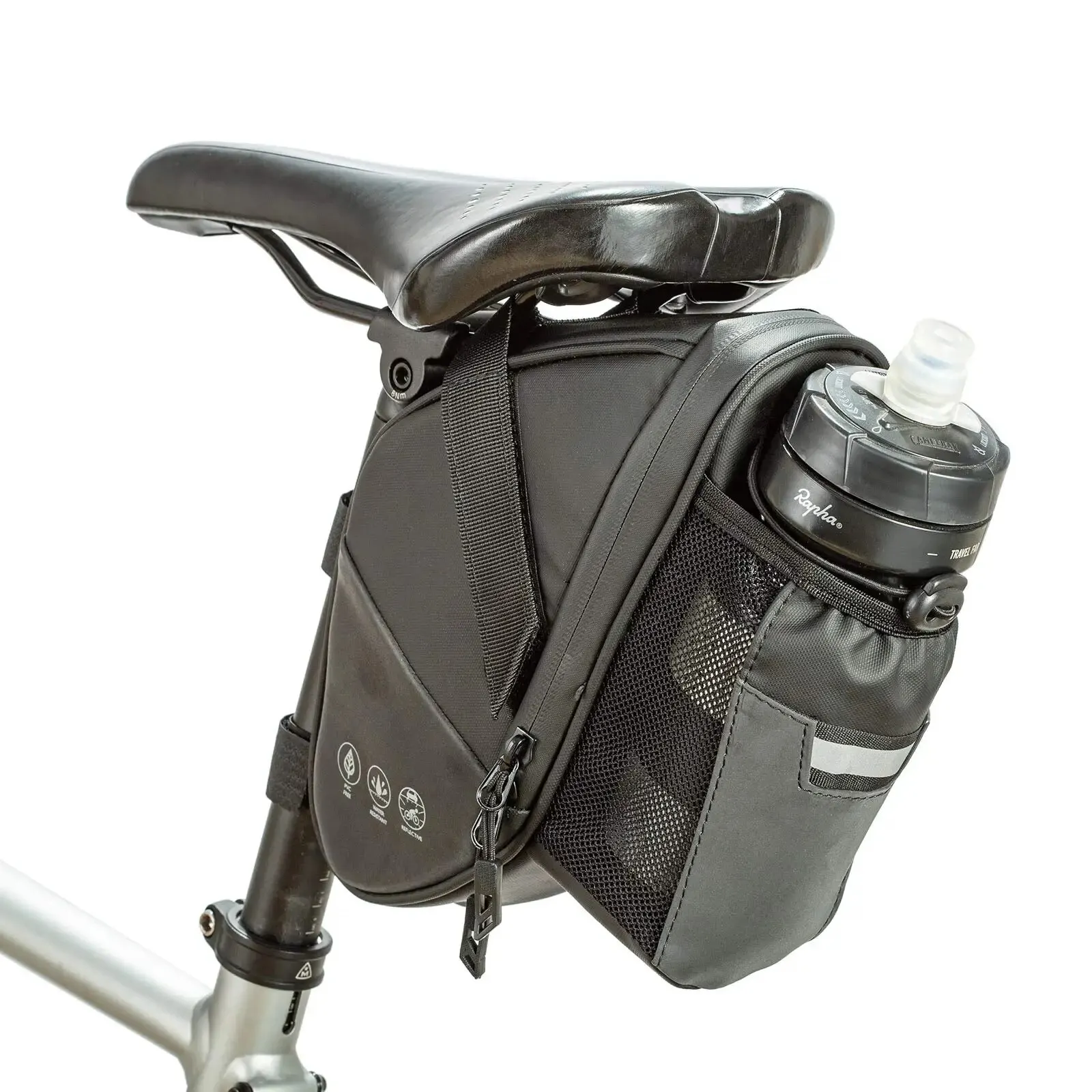 自転車サドルバッグ防水自転車リアシート下収納袋ウォーターボト - Saddle Bag Under Seat のレビューと価格