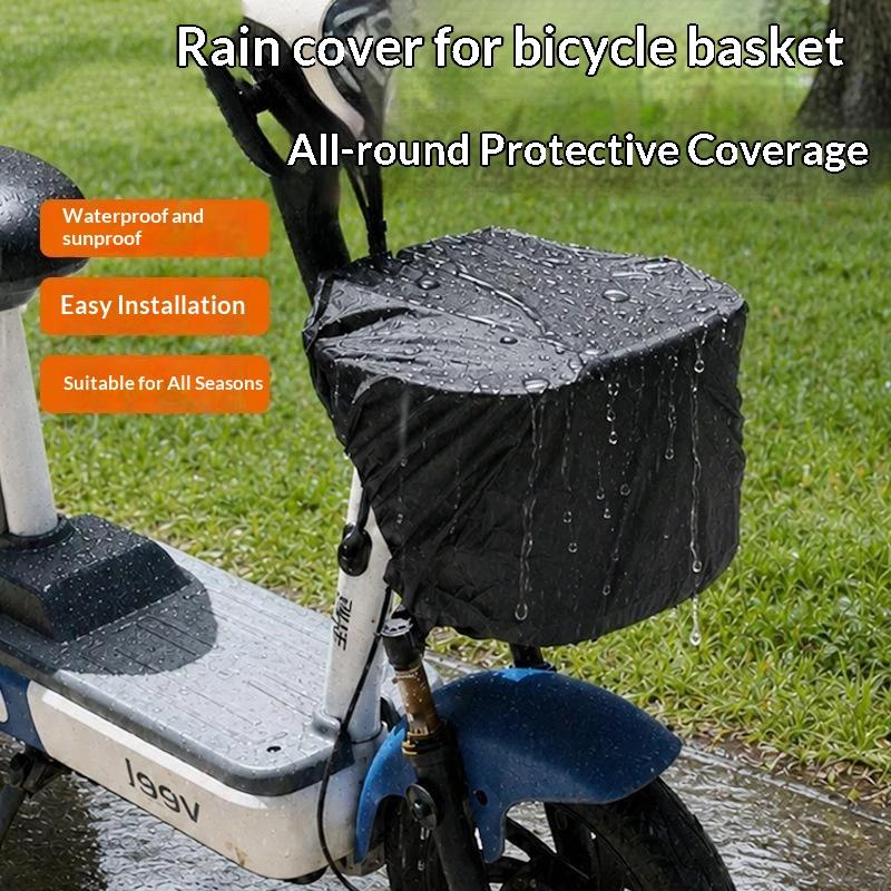 防水バイクバスケットライナー レインカバー ユニバーサルサイ - Cycling Commute In Rain のレビューと価格