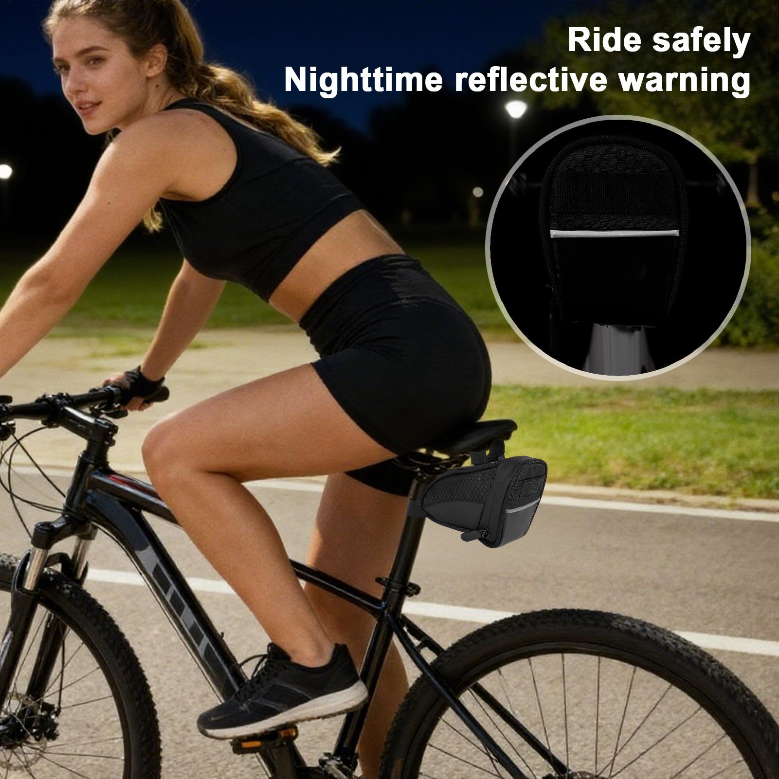 大型ジッパーポーチバイクバッグ防水収納サドルバッグ自転車用シ - Saddle Bag Under Seat のレビューと価格