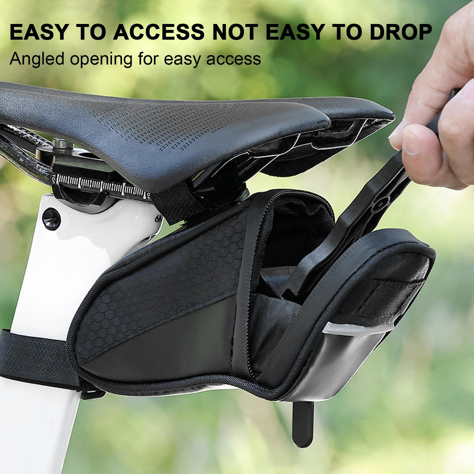 大型ジッパーポーチバイクバッグ防水収納サドルバッグ自転車用シ - Saddle Bag Under Seat のレビューと価格