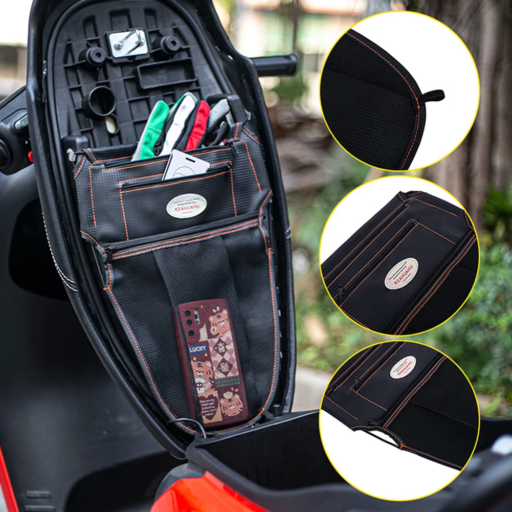 Rzahuahu-オートバイの座席オーガナイザー,収納ポーチ - Saddle Bag Under Seat のレビューと価格