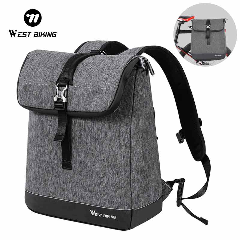 WEST BIKING フラップロールトップサイクリングバッ - Cycling Commuter Backpack Laptop のレビューと価格