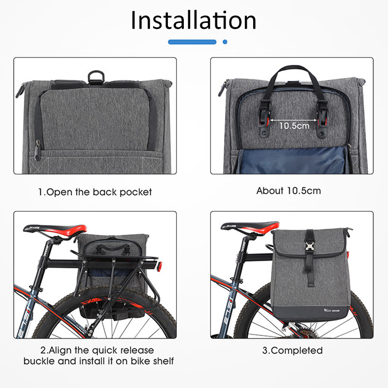 WEST BIKING サイクリングバックパック 防水 フラ - Cycling Commuter Backpack Laptop のレビューと価格