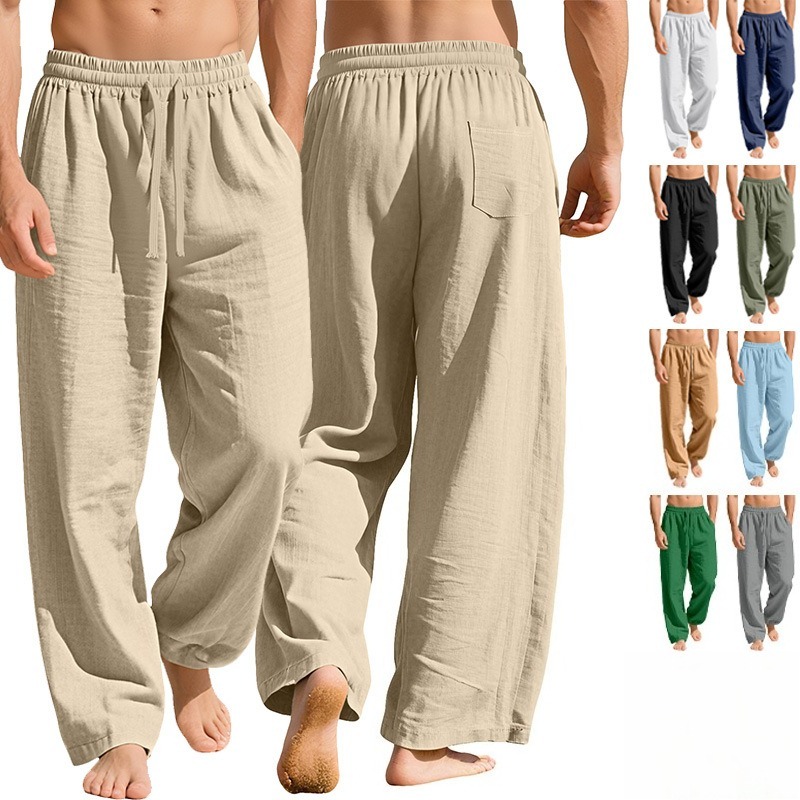 メンズ通気性速乾カジュアルスポーツパンツ、リネン生地製、ドロ - Cycling Commute Pants のレビューと価格