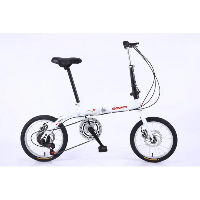16 インチ折りたたみ自転車 6 スピード ディスク ブレー - Cycling Commute Speed のレビューと価格