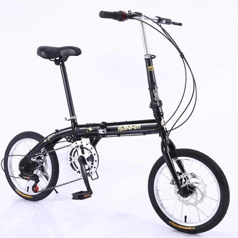 16 インチ折りたたみ自転車 6 スピード ディスク ブレー - Cycling Commute Speed のレビューと価格